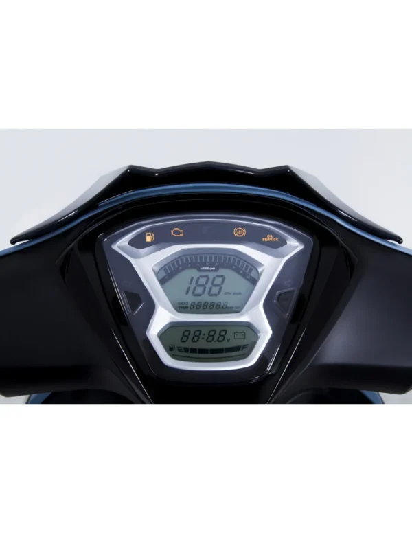 Kymco Agility S 50i Kopen Leasen scooterstad alkmaara black and silver scooter dashboard